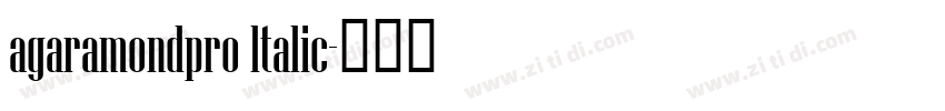 agaramondpro ltalic字体转换